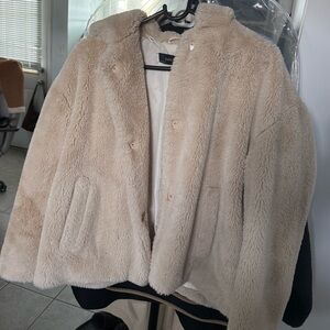 Zara fur coat, size s